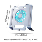 Maxbell Laptop Stand with Cooling Fan Stable Practical for Bedroom Apartments Travel Gray