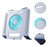 Maxbell Laptop Stand with Cooling Fan Stable Practical for Bedroom Apartments Travel Gray