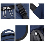 Maxbell Rolling Backpack Hidden Shoulder Strap Trolley Bag for Camping Travel Adults Blue