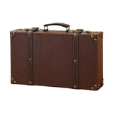 Maxbell Decorative Travel Chest Wooden Bedroom Display Home Carry on Overnight Case S 34cmx8cmx20.5cm