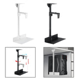 Maxbell Under Desk Computer Mount Flexible Sturdy 360 Degree Rotation Rod Host Stand White