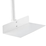 Maxbell Under Desk Computer Mount Flexible Sturdy 360 Degree Rotation Rod Host Stand White