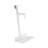 Maxbell Under Desk Computer Mount Flexible Sturdy 360 Degree Rotation Rod Host Stand White