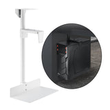 Maxbell Under Desk Computer Mount Flexible Sturdy 360 Degree Rotation Rod Host Stand White