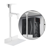 Maxbell Under Desk Computer Mount Flexible Sturdy 360 Degree Rotation Rod Host Stand White