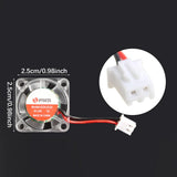 Maxbell 3D Printer Fan LED Cooling Fan Replace Hydraulic Bearing Fan for Maintenance 2510 24V