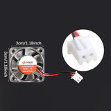 Maxbell 3D Printer Fan LED Cooling Fan Replace Hydraulic Bearing Fan for Maintenance 3010 24V