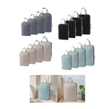 Maxbell 4Pcs Compression Storage Bags Luggage Packing Organizers for Outdoor Clothes Beige