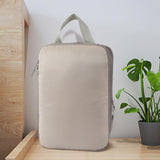 Maxbell 4Pcs Compression Storage Bags Luggage Packing Organizers for Outdoor Clothes Beige