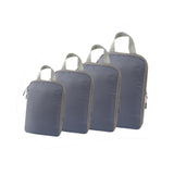 Maxbell 4Pcs Compression Storage Bags Luggage Packing Organizers for Outdoor Clothes Gray