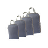 Maxbell 4Pcs Compression Storage Bags Luggage Packing Organizers for Outdoor Clothes Gray