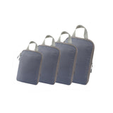 Maxbell 4Pcs Compression Storage Bags Luggage Packing Organizers for Outdoor Clothes Gray