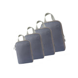 Maxbell 4Pcs Compression Storage Bags Luggage Packing Organizers for Outdoor Clothes Gray