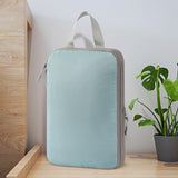 Maxbell 4Pcs Compression Storage Bags Luggage Packing Organizers for Outdoor Clothes Blue