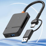 Maxbell 8 in 1 Card Reader Multi Card Single Read Portable TF MS CF Type C USB3.0
