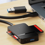 Maxbell 8 in 1 Card Reader Multi Card Single Read Portable TF MS CF Type C USB3.0