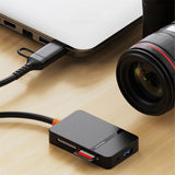 Maxbell 8 in 1 Card Reader Multi Card Single Read Portable TF MS CF Type C USB3.0