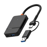 Maxbell 8 in 1 Card Reader Multi Card Single Read Portable TF MS CF Type C USB3.0