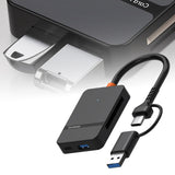 Maxbell 8 in 1 Card Reader Multi Card Single Read Portable TF MS CF Type C USB3.0