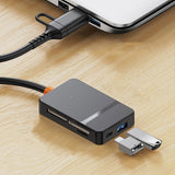 Maxbell 8 in 1 Card Reader Multi Card Single Read Portable TF MS CF Type C USB3.0