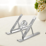 Maxbell Laptop Riser Aluminium Alloy Angle Adjustable Notebook Laptop Metal Mount silver