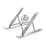 Maxbell Laptop Riser Aluminium Alloy Angle Adjustable Notebook Laptop Metal Mount silver
