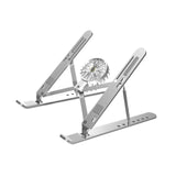 Maxbell Laptop Riser Aluminium Alloy Angle Adjustable Notebook Laptop Metal Mount silver