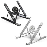 Maxbell Laptop Riser Aluminium Alloy Angle Adjustable Notebook Laptop Metal Mount silver