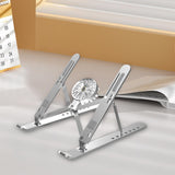 Maxbell Laptop Riser Aluminium Alloy Angle Adjustable Notebook Laptop Metal Mount silver