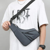 Maxbell Sling Bag Shoulder Backpack Crossbody Daypack Sports Pouch Bag Men Chest Bag Gray