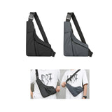 Maxbell Sling Bag Shoulder Backpack Crossbody Daypack Sports Pouch Bag Men Chest Bag Gray