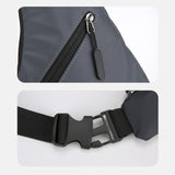 Maxbell Sling Bag Shoulder Backpack Crossbody Daypack Sports Pouch Bag Men Chest Bag Gray