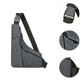 Maxbell Sling Bag Shoulder Backpack Crossbody Daypack Sports Pouch Bag Men Chest Bag Gray