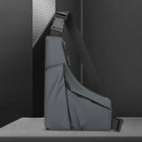 Maxbell Sling Bag Shoulder Backpack Crossbody Daypack Sports Pouch Bag Men Chest Bag Gray