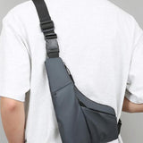 Maxbell Sling Bag Shoulder Backpack Crossbody Daypack Sports Pouch Bag Men Chest Bag Gray