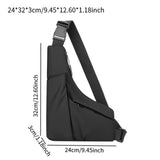 Maxbell Sling Bag Shoulder Backpack Crossbody Daypack Sports Pouch Bag Men Chest Bag Black