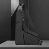 Maxbell Sling Bag Shoulder Backpack Crossbody Daypack Sports Pouch Bag Men Chest Bag Black