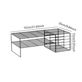 Maxbell Monitor Stand Double-layer Monitor Stand Riser for Living Room Tabletop Home black