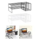 Maxbell Monitor Stand Double-layer Monitor Stand Riser for Living Room Tabletop Home black