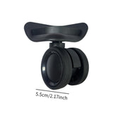 Maxbell 2 Pieces Luggage Wheels Replacement Silent Swivel Caster Wheels Sturdy Black