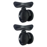 Maxbell 2 Pieces Luggage Wheels Replacement Silent Swivel Caster Wheels Sturdy Black