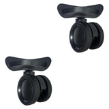 Maxbell 2 Pieces Luggage Wheels Replacement Silent Swivel Caster Wheels Sturdy Black