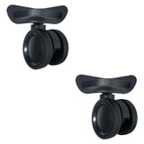 Maxbell 2 Pieces Luggage Wheels Replacement Silent Swivel Caster Wheels Sturdy Black