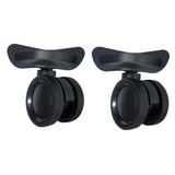 Maxbell 2 Pieces Luggage Wheels Replacement Silent Swivel Caster Wheels Sturdy Black