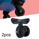 Maxbell 2 Pieces Luggage Wheels Replacement Silent Swivel Caster Wheels Sturdy Black