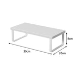 Maxbell Computer Stand Organize Sturdy Monitor Riser Stand Versatile Notebook Holder White and White