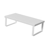 Maxbell Computer Stand Organize Sturdy Monitor Riser Stand Versatile Notebook Holder White and White