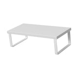 Maxbell Computer Stand Organize Sturdy Monitor Riser Stand Versatile Notebook Holder White and White
