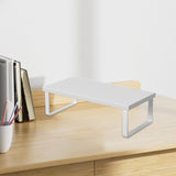 Maxbell Computer Stand Organize Sturdy Monitor Riser Stand Versatile Notebook Holder White and White