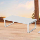 Maxbell Computer Stand Organize Sturdy Monitor Riser Stand Versatile Notebook Holder White and White